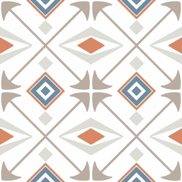 Diseño de patrones sin fisuras de mosaico con motivos coloridos ilustración vectorial EPS10