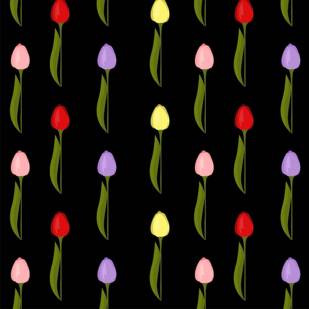 Vector diseño de patrones sin fisuras patrón floral