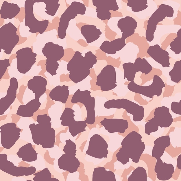 Diseño de patrones sin fisuras de piel de leopardo abstracto, ilustración vectorial