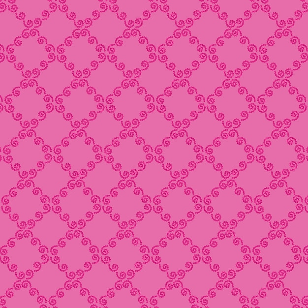 Diseño de patrones florales de Bandhani rosado retro