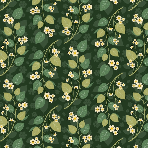 Diseño de patrones florales sin fisuras