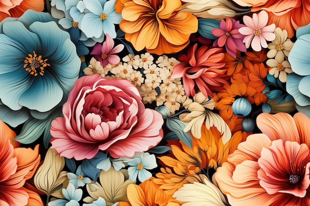 Vector diseño de patrones florales impresión textil impresión de transferencia diseños de flores