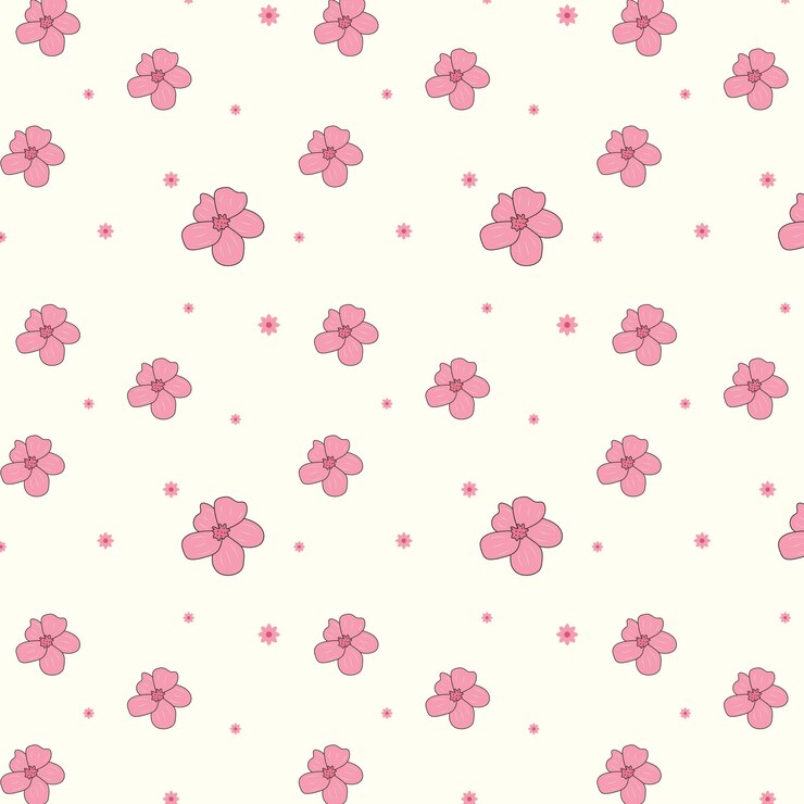 Diseño de patrones de flores sin costuras Ilustración vectorial de plantilla