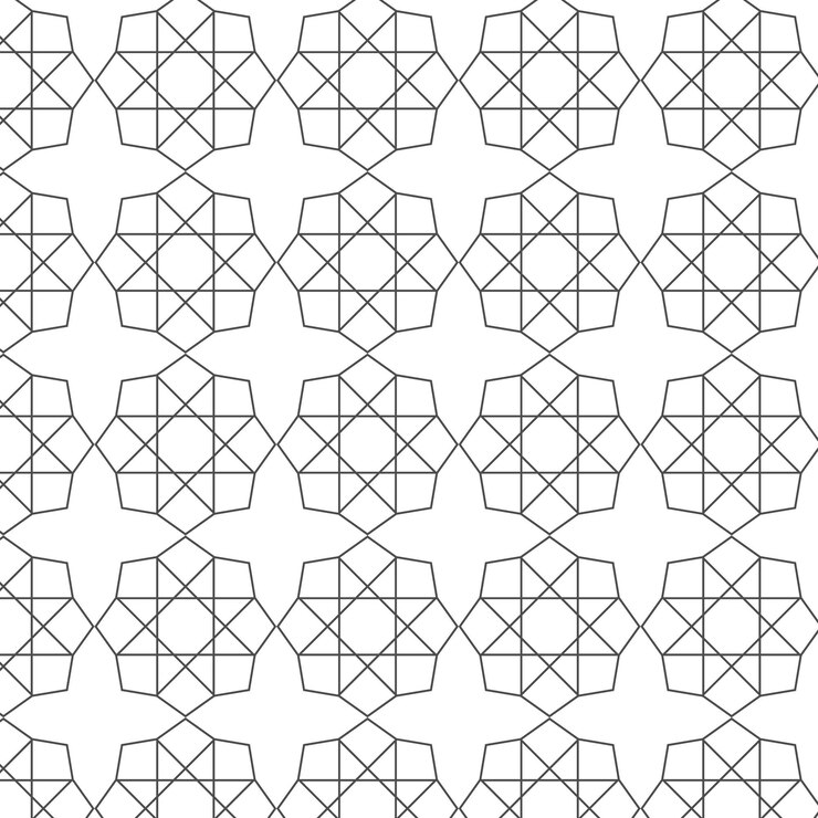 Diseño de patrones de fondo islámico geométrico abstracto Ilustración vectorial