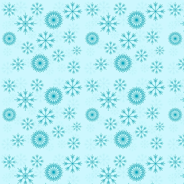 Diseño de patrones de fondo de nieve sin costuras vectoriales