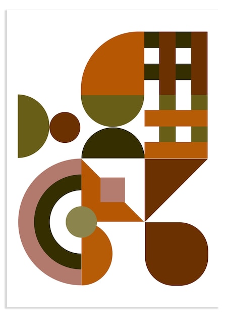Diseño de patrones de fondo vectoriales de ilustración de estilo retro mínimo abstracto