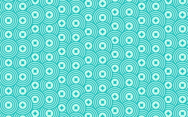 Diseño de patrones de forma curva retro o moderna sin costuras
