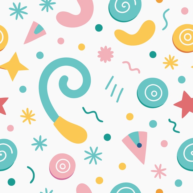 Diseño de patrones de formas y colores abstractos