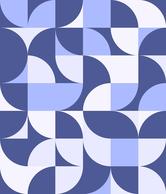 Diseño de patrones de formas geométricas azules tealish vectoriales