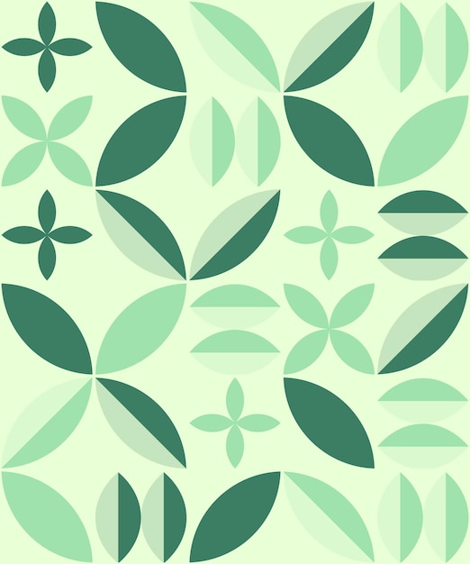 Diseño de patrones de formas geométricas de Vector Light Sage