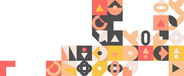 Diseño de patrones geométricos abstractos en estilo retro Ilustración vectorial