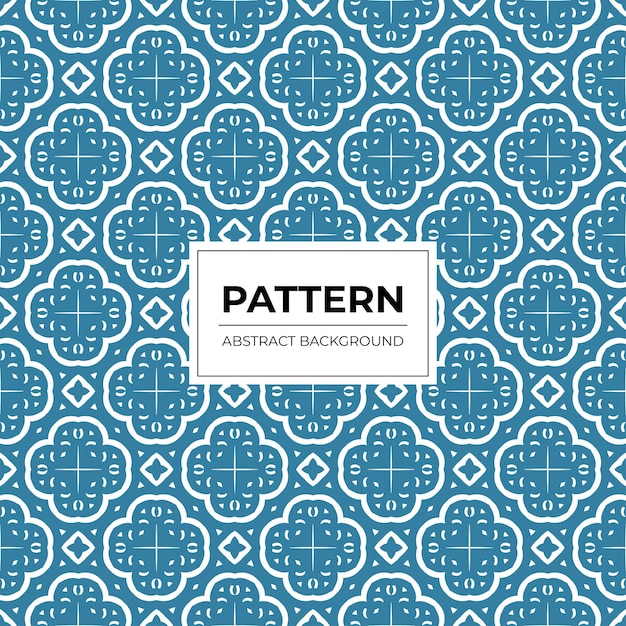 Diseño de patrones geométricos azul y blanco elegantes Abstracto de fondo sin costuras