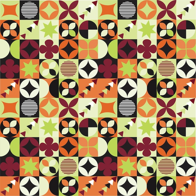 Diseño de patrones geométricos de Bauhaus