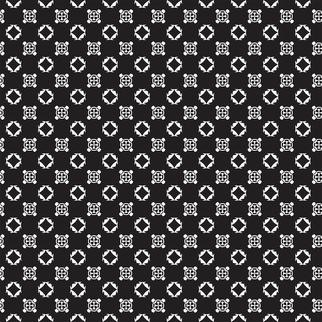 Diseño de patrones geométricos en blanco y negro sin costuras para impresión de telas