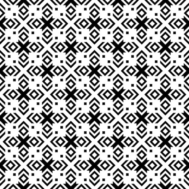 Diseño de patrones geométricos en blanco y negro