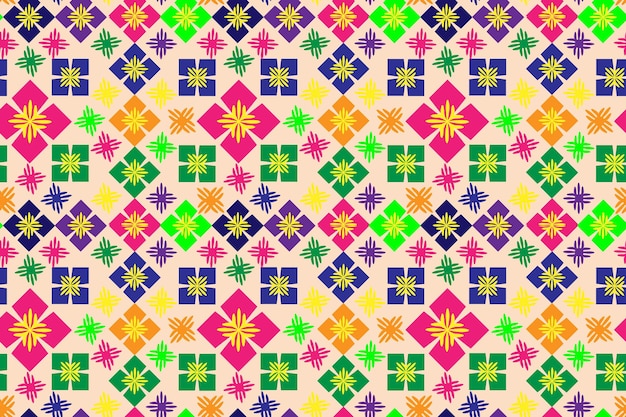 Diseño de patrones geométricos coloridos con formas repetidas