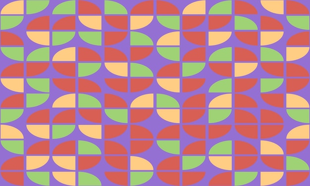 Diseño de patrones geométricos sin costuras circulares a todo color