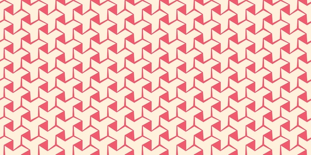 Diseño de patrones geométricos decorativos abstractos de fondo de color rosa y blanco