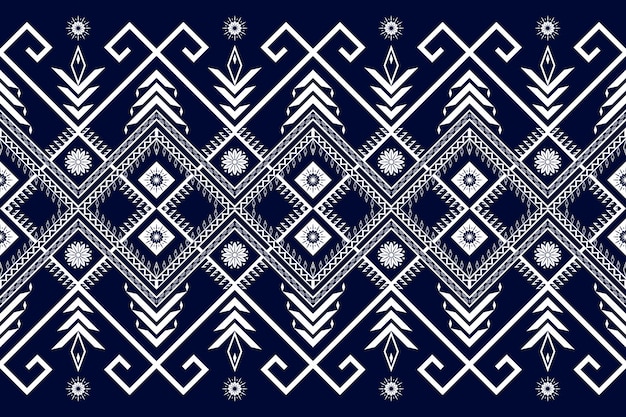 Diseño de patrones geométricos étnicos abstractos para papel tapiz de fondo Tela batik y bordado