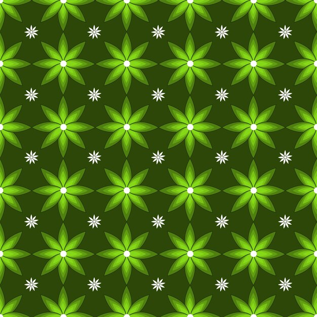 Diseño de patrones geométricos florales sin costuras
