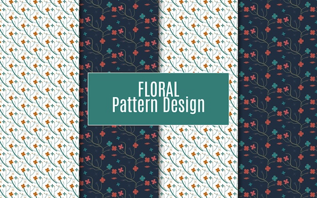 Diseño de patrones geométricos y orgánicos florales abstractos sin costuras