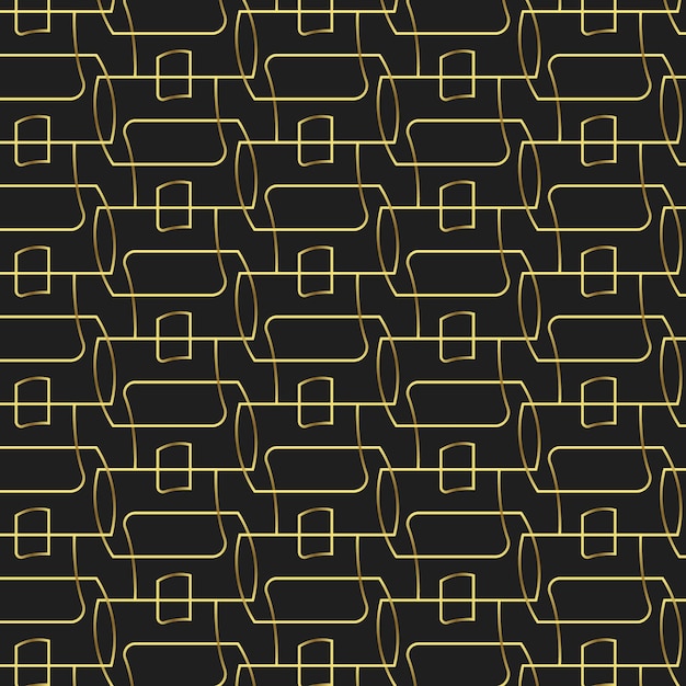 Diseño de patrones geométricos de oro textil sin costuras