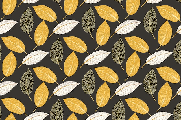 Diseño de patrones de hojas de naturaleza de lujo Papel de pared de hojas tropicales adecuado para la impresión de telas de pancartas