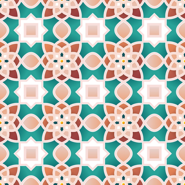 Diseño de patrones islámicos en gradiente