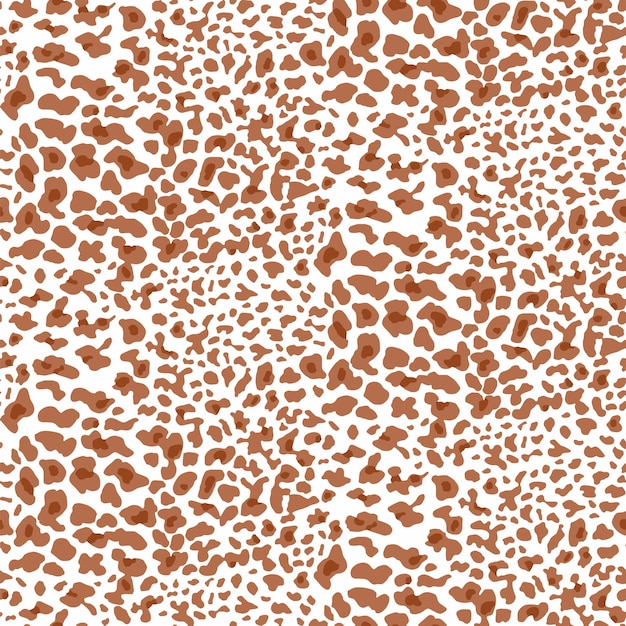 Diseño de patrones de leopardos Dibujado a mano Arte vectorial Ilustración Impresión