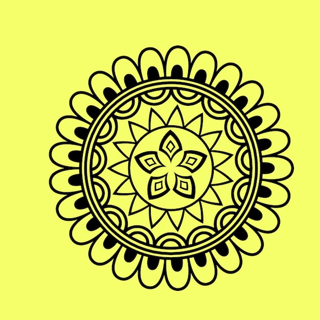 Vector diseño de patrones de mandala indios e islámicos