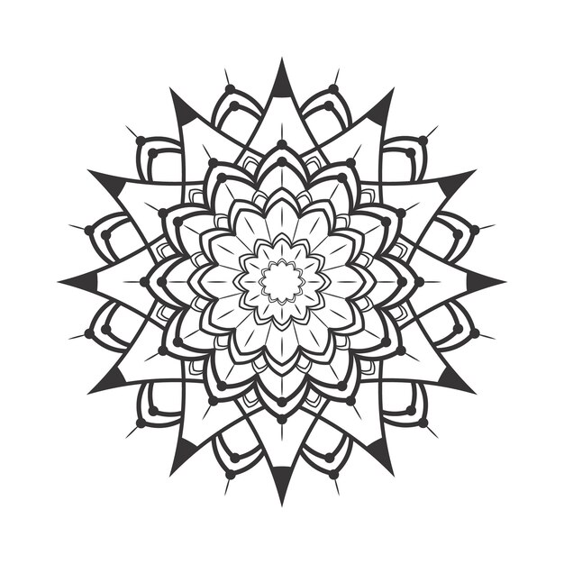 Vector diseño de patrones de mandala de lujo ornamental