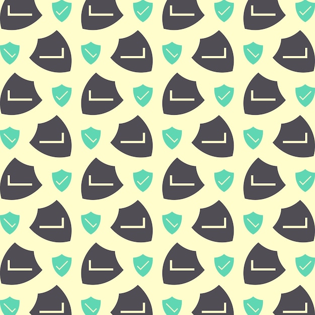 Diseño de patrones de moda con un hermoso fondo de ilustración de vectores repetidos
