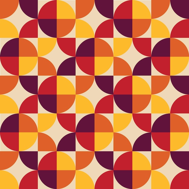 Diseño de patrones de mosaico geométrico plano
