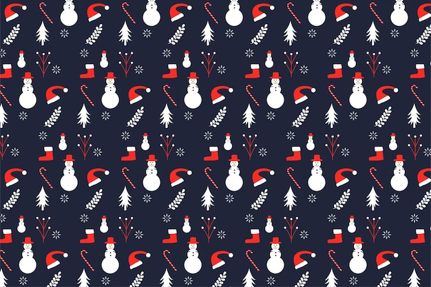 Diseño de patrones navideños con fondo oscuro y muñecos de nieve patrón de decoración navideña para Diseño de patrones navideños con fondo oscuro y muñecos de nieve patrón de decoración navideña para