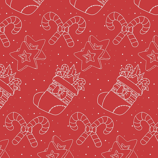 Diseño de patrones navideños para plantilla de diseño.