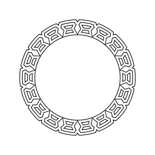 Diseño de patrones ornamentales marco circular patrón de nudo circular ornamental diseño de patrones de borde