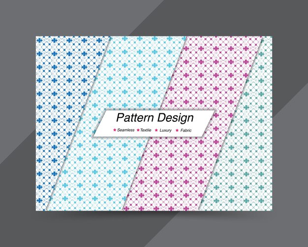 Diseño de patrones plantilla de diseño de patrones vectoriales única y formal