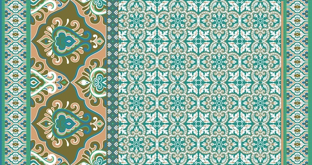 Diseño de patrones de repetición geométrica Ilustración vectorial Diseño de impresión