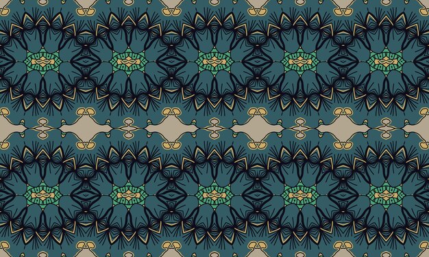 Diseño de patrones repetidos sin inconvenientes. Diseño de patrón de vestido largo de mujer, ilustración de arte vintage vectorial