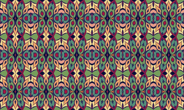 Diseño de patrones repetidos sin inconvenientes. Diseño de patrón de vestido largo de mujer, ilustración de arte vintage vectorial