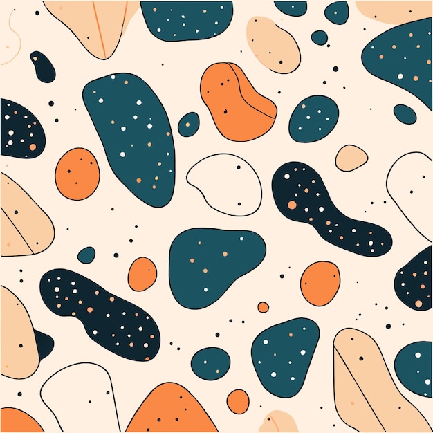 Diseño de patrones de terrazzo coloridos