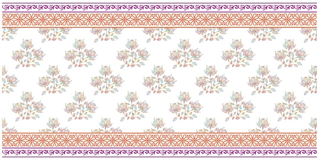 Diseño de patrones textiles Dupatta