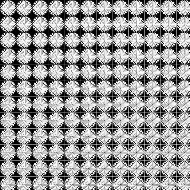 Diseño de patrones únicos sin costuras vectoriales