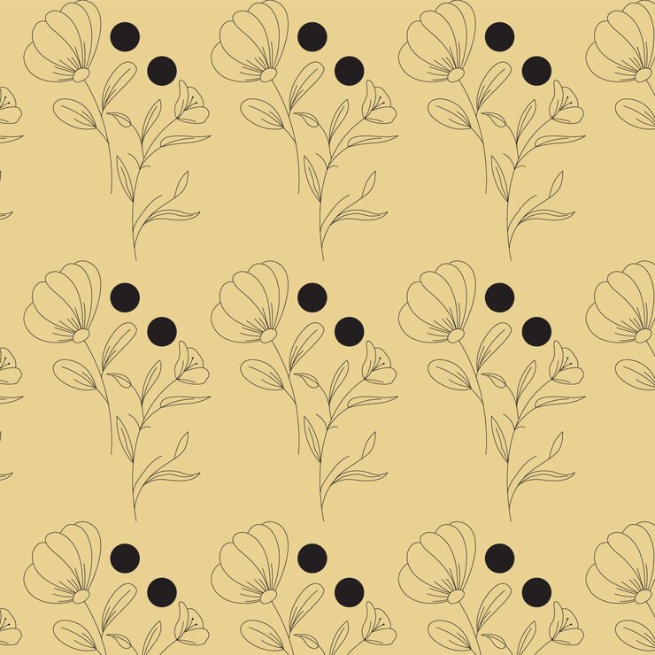 Diseño de patrones únicos sin costuras vectoriales