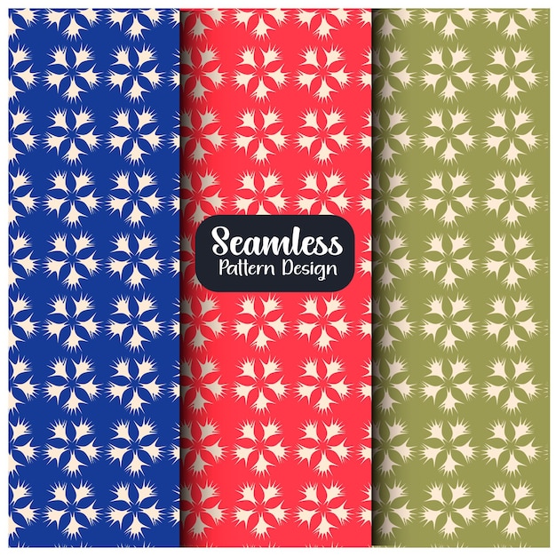 Diseño de patrones únicos sin costuras vectoriales