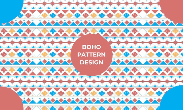 Diseño de patrones vectoriales boho