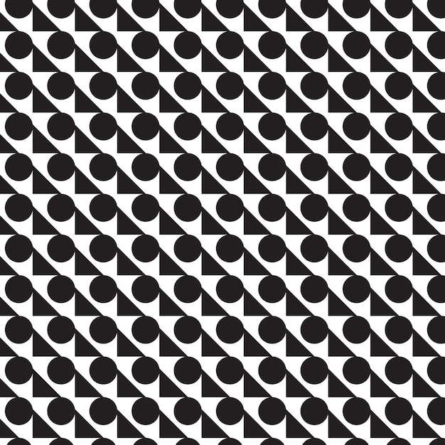 diseño de patrones vectoriales sin costuras en blanco y negro con elementos geométricos modernos