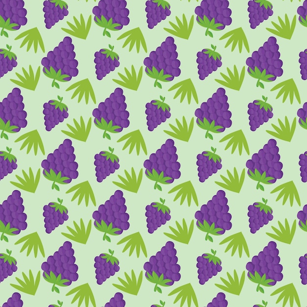 Diseño de patrones vectoriales sin costuras de la cosecha de bayas