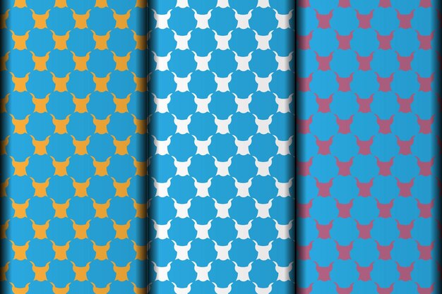 Diseño de patrones vectoriales sin costuras de estilo floral