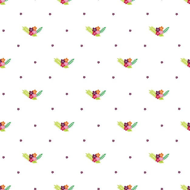 Diseño de patrones vectoriales sin costuras florales de invierno